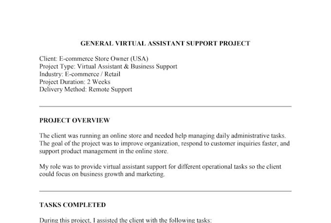 be your general virtual assistant for business